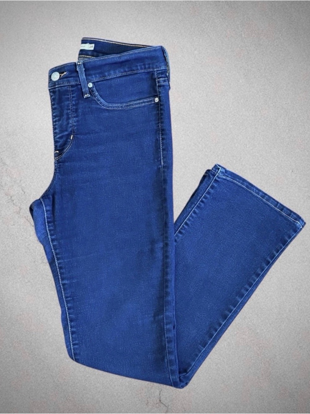 Levi’s 315 Shaping Bootcut Dark Wash Blue Jean Denim Size 28 Y2K 90s Western EUC - Picture 8 of 12